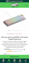 Glorious Gaming GMMK 3 HE Rapid Trigger Keyboard - Out of Stock