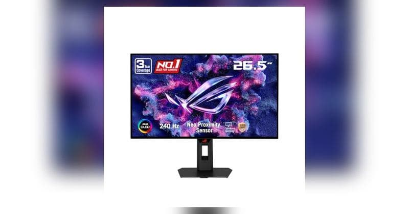 ASUS ROG 27" 1440P 240HZ OLED MONITOR at AMAZON $599.00 is now $384.00 - 36% OFF - $384.00 (Was $599.00)