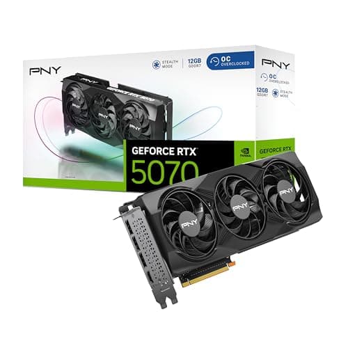 PNY RTX 5070 OC 12GB Triple Fan at AMAZON $579.99 · AMAZON.COM